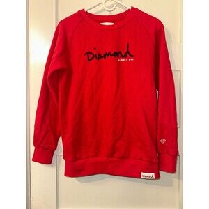 Diamond Supply Co. Red Crewneck Sweatshirt Size Medium